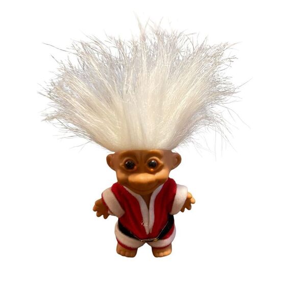 Lot of 4 Mrs. Santa Claus Caroler Reindeer Christmas Ornaments Troll Dolls - Picture 12 of 16